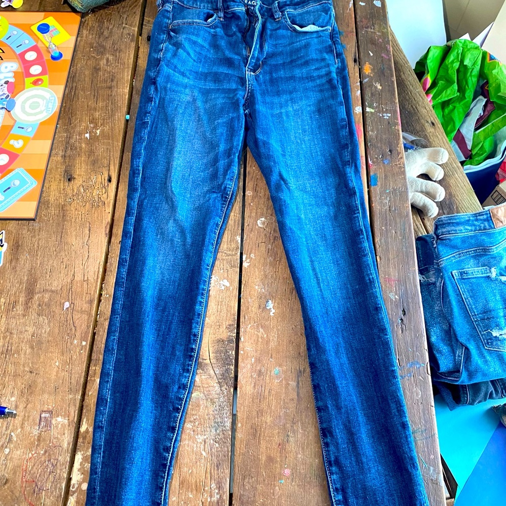 American Eagle super high rise Jegging extra long